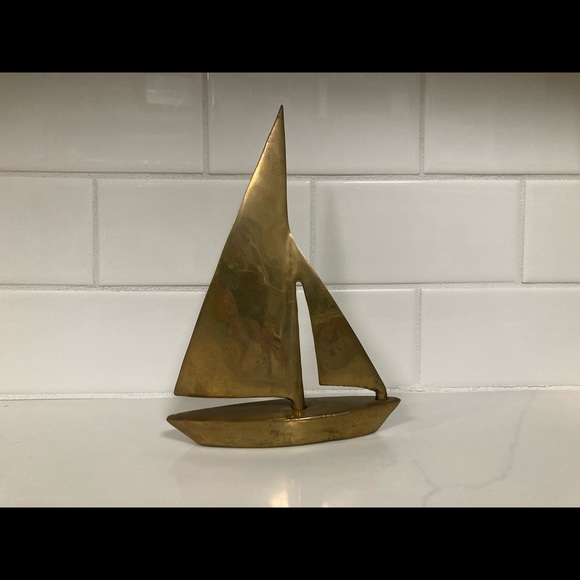 Brass Sailboat - Picture 2 of 3